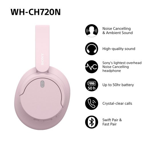Sony WH-CH720N - True Wireless Headset - Pink