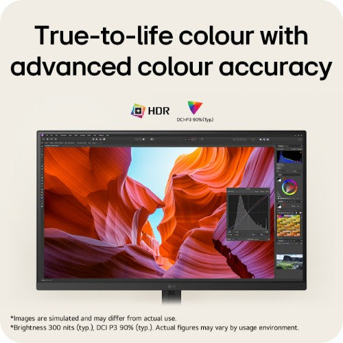 LG UltraFine™ U7 27U710B-B, 27-inch UHD 4K UHD IPS monitor