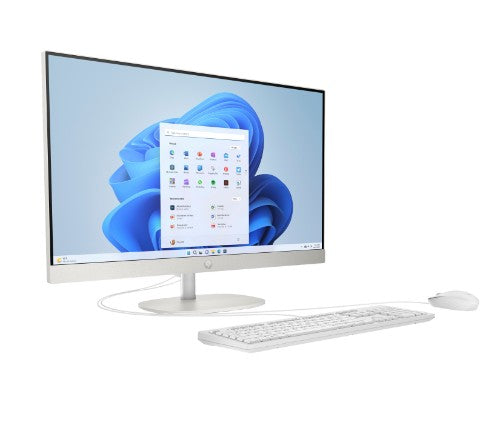HP All-in-One 27-cr0045na Intel® Core™ i5 i5-1334U 68.6 cm (27") 1920 x 1080 pixels All-in-One PC 8 GB DDR4-SDRAM 512 GB SSD Windows 11 Home Wi-Fi 6 (802.11ax) White