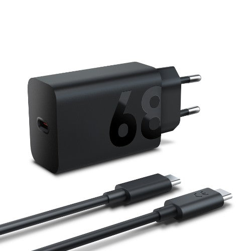 Lenovo 68W USB-C Wall Charger Tablet, Universal Black AC Indoor