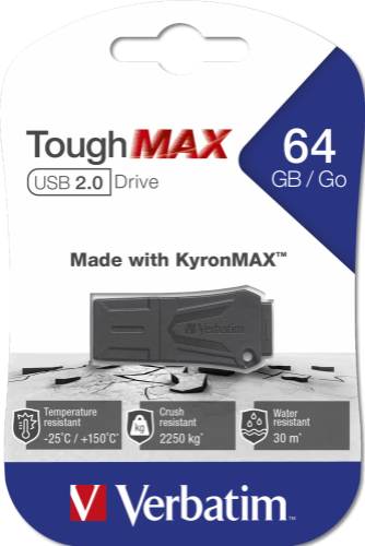Verbatim ToughMAX - USB Drive 64 GB - Black