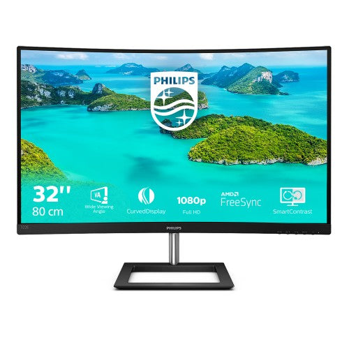 Philips E Line 322E1C/00 computer monitor 80 cm (31.5") 1920 x 1080 pixels Full HD LCD Black