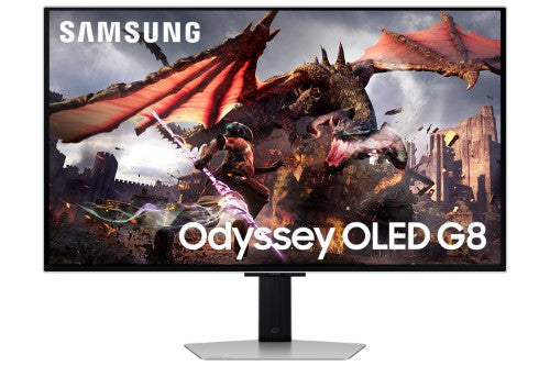 Samsung G80SD computer monitor 81.3 cm (32") 3840 x 2160 pixels 4K Ultra HD OLED Silver