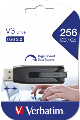 Verbatim V3 - USB 3.0 Drive 256 GB - Black