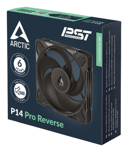 ARCTIC Freezer P14 Pro Reverse - 140 mm A-RGB PWM Fan with Cable Splitter