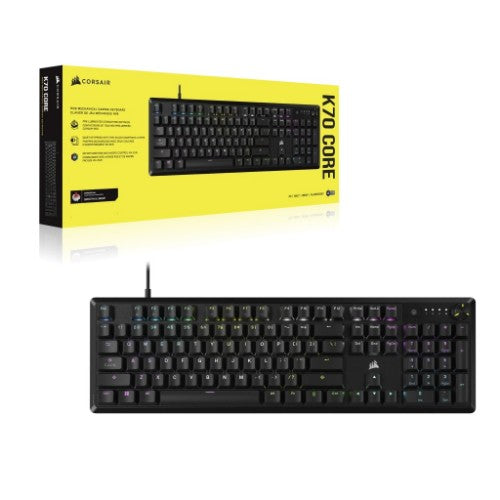 Corsair K70 CORE RGB keyboard Gaming USB QWERTY UK English Black