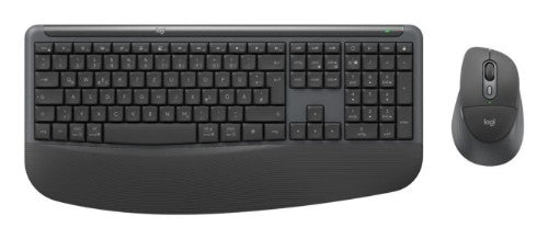 Logitech Signature Comfort Plus Combo MK880 for Business keyboard Mouse included Universal USB + Bluetooth QWERTZ German Graphite