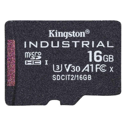 Kingston Technology Industrial 16 GB MicroSDHC UHS-I Class 10