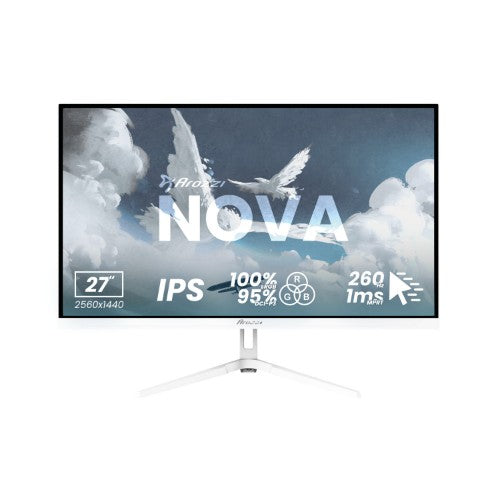Arozzi Nova 27“ IPS 260Hz - Gaming Monitor computer monitor 68.6 cm (27") 2560 x 1440 pixels Quad HD LED White