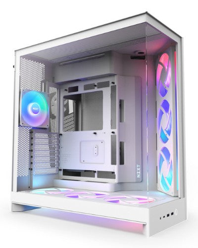 NZXT H9 Flow RGB+ Midi Tower White