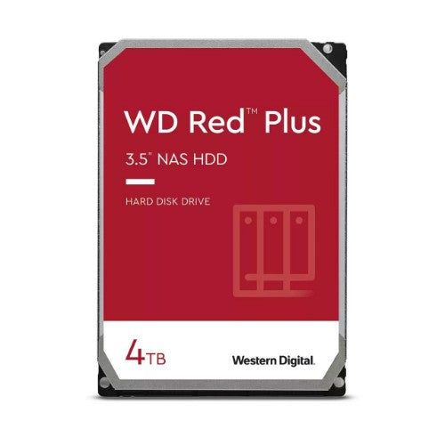 Western Digital Red Plus internal hard drive 4 TB 5400 RPM 256 MB 3.5" Serial ATA III