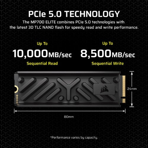 Corsair MP700 ELITE 2 TB M.2 PCI Express 5.0 NVMe 3D TLC