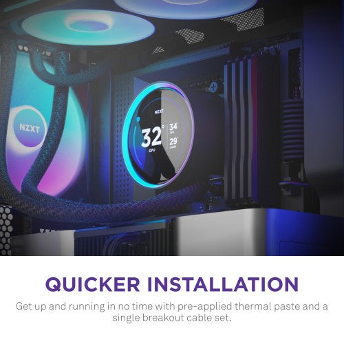 NZXT Kraken Elite 420 RGB Processor All-in-one liquid cooler 14 cm Black 1 pc(s)