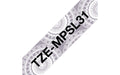 Brother TZ-EMPSL31 DirectLabel black on silver lace Laminat 12mm x 4m for Brother P-Touch TZ 3.5-18mm/6-12mm/6-18mm/6-24mm/6-36mm