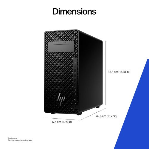 HP Z2 Tower G1i Intel Core Ultra 9 285K 64 GB DDR5-SDRAM 2 TB SSD NVIDIA RTX 4000 Ada Windows 11 Pro Workstation AI Workstation, AI PC Black