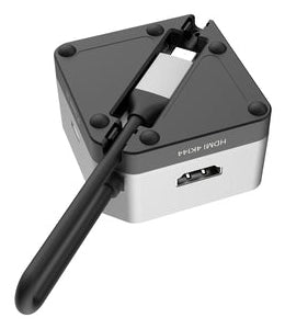 j5create JCD361 Flexible Ports USB-C® 4K144 HDMI™ Hub - Cube Plus 6 in 1, Black/Grey