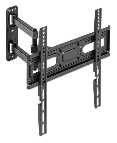 Manhattan Wall Mount for TV & Monitors (Full Motion), For screens 32" to 55", VESA compatability: all between 100x100mm and 400x400mm - check the dimensions of the four mounting holes on back of screen to ensure it fits, Max 35kg, Black, Bracket