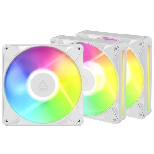 ARCTIC BioniX P14 A-RGB (White) – 3 Pack 140 mm PWM Fan with Daisy Chain