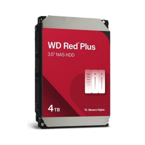 Western Digital Red Plus internal hard drive 4 TB 5400 RPM 256 MB 3.5" Serial ATA III