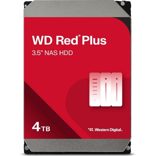Western Digital Red Plus internal hard drive 4 TB 5400 RPM 256 MB 3.5" Serial ATA III