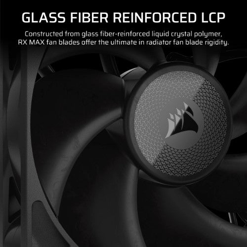 Corsair iCUE LINK RX120 MAX Computer case Fan 12 cm Black 3 pc(s)