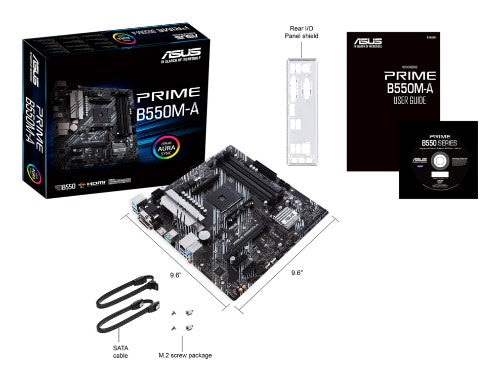 ASUS PRIME B550M-A AMD B550 Socket AM4 micro ATX