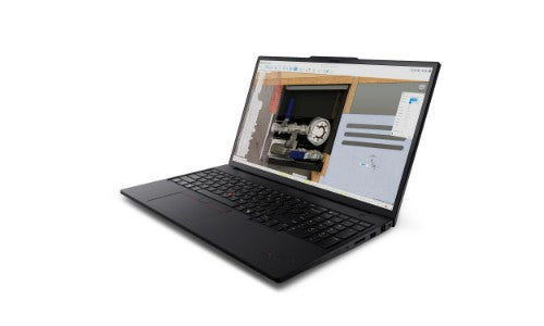 Lenovo ThinkPad P16v Gen 3 (Intel) Intel Core Ultra 7 255H Mobile workstation 40.6 cm (16") WUXGA 32 GB DDR5-SDRAM 1 TB SSD NVIDIA RTX PRO 2000 Blackwell Wi-Fi 7 (802.11be) Windows 11 Pro Italian Black