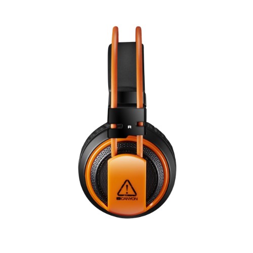 Canyon Corax Headset Wired Head-band Gaming USB Type-A Black, Orange