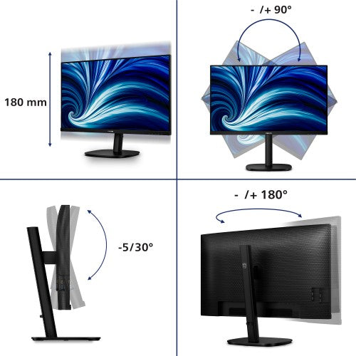 Philips 3000 series 32B2N3500/00 computer monitor 80 cm (31.5") 2560 x 1440 pixels Quad HD LCD Black