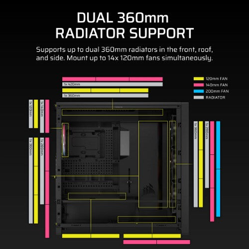 Corsair FRAME 5000D RS ARGB Midi Tower Black