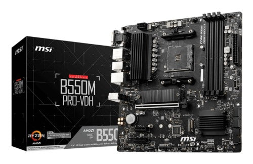 MSI B550M PRO-VDH motherboard AMD B550 Socket AM4 micro ATX
