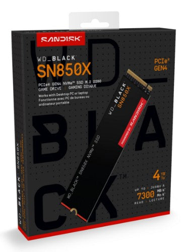 Western Digital Black WD_BLACK™ SN850X NVMe™ SSD POWERED BY SANDISK 4 TB