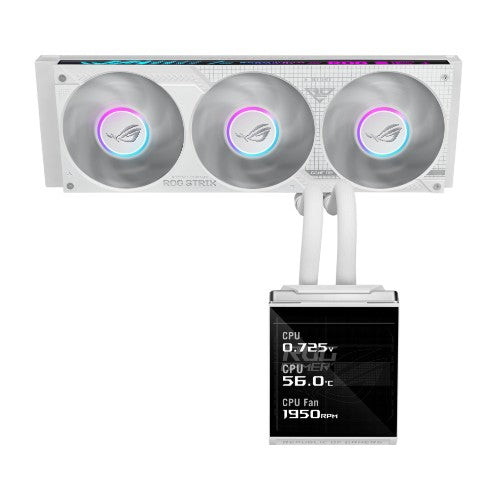 ASUS ROG STRIX SLC IV 360 ARGB LCD WHT Processor All-in-one liquid cooler 12 cm White 1 pc(s)