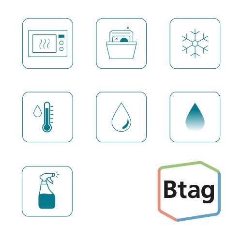 Brother BTAG-G31 DirectLabel-etikettes black on green bright 12mm x 4m for Brother Btag 12mm