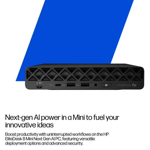 HP EliteDesk 8 G1a Next Gen Copilot+ PC AMD Ryzen™ AI 5 340 32 GB DDR5-SDRAM 1 TB SSD Windows 11 Pro Mini PC AI PC Black