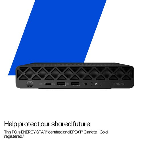 HP EliteDesk 8 Mini G1i AI Intel Core Ultra 5 235T 16 GB DDR5-SDRAM 512 GB SSD Windows 11 Pro Mini PC AI PC Black