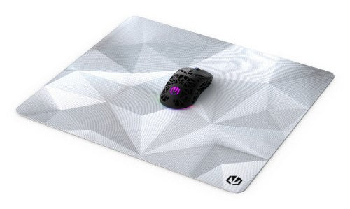 ENDORFY Crystal Onyx White L Gaming mouse pad Black, White