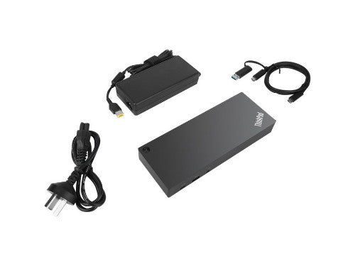 Lenovo 40AF0135EU laptop dock/port replicator Wired Black