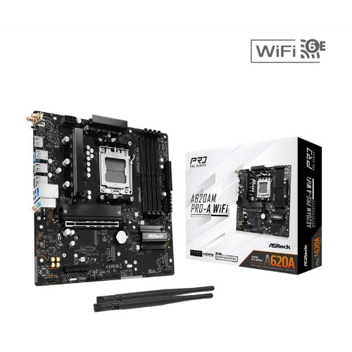 Asrock A620AM PRO-A WIFI AMD A620 Socket AM5 micro ATX