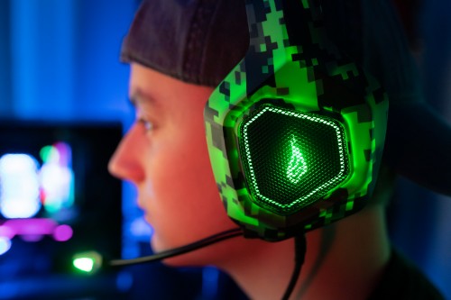 SureFire Skirmish Headset Wired Head-band Gaming USB Type-A Black, Camouflage, Green