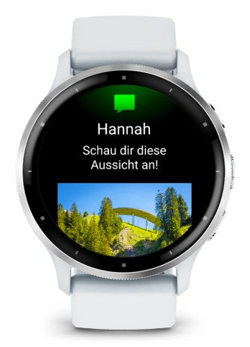 Garmin Venu 3 3.56 cm (1.4") AMOLED 45 mm Digital 454 x 454 pixels Touchscreen Silver, White Wi-Fi GPS (satellite)