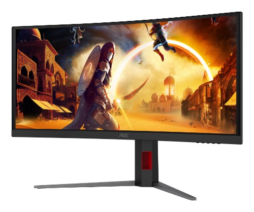 AOC G4 CU34G4ZCA computer monitor 86.4 cm (34") 3440 x 1440 pixels Wide Quad HD Black, Red