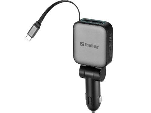 Sandberg Car Charger 3in1 72W FlexCable