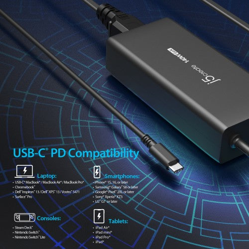 j5create JUP17140 140W GaN PD3.1 USB-C® - UK