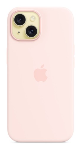 Apple iPhone 15 Silicone Case with MagSafe - Light Pink