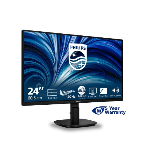 Philips 2000 series 24B2N2200/00 computer monitor 60.5 cm (23.8") 1920 x 1080 pixels Full HD LCD Black