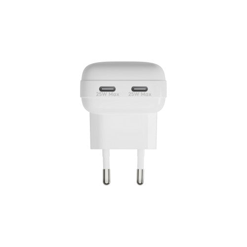 dbramante1928 re-charge Pro - EU Flat Wall Charger 2xUSB-C 25W-W
