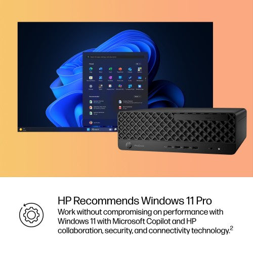 HP ProDesk 4 SFF G1i AI Wolf Pro Security Edition Intel Core Ultra 5 235 16 GB DDR5-SDRAM 512 GB SSD Windows 11 Pro PC AI PC Black