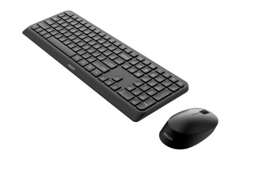 Philips 3000 series SPT6307B/26 keyboard Mouse included Universal RF Wireless QWERTZ German Black