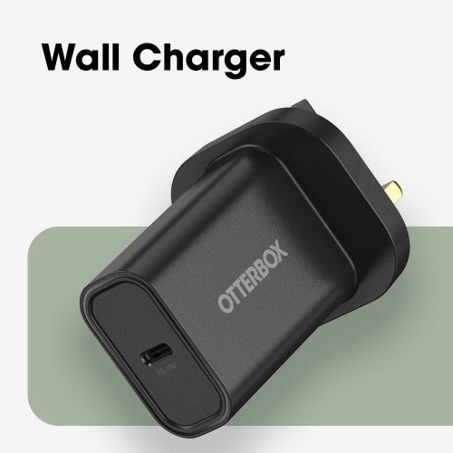 OtterBox Standard UK Wall Charger 30W - 1X USB-C 30W USB-PD Black